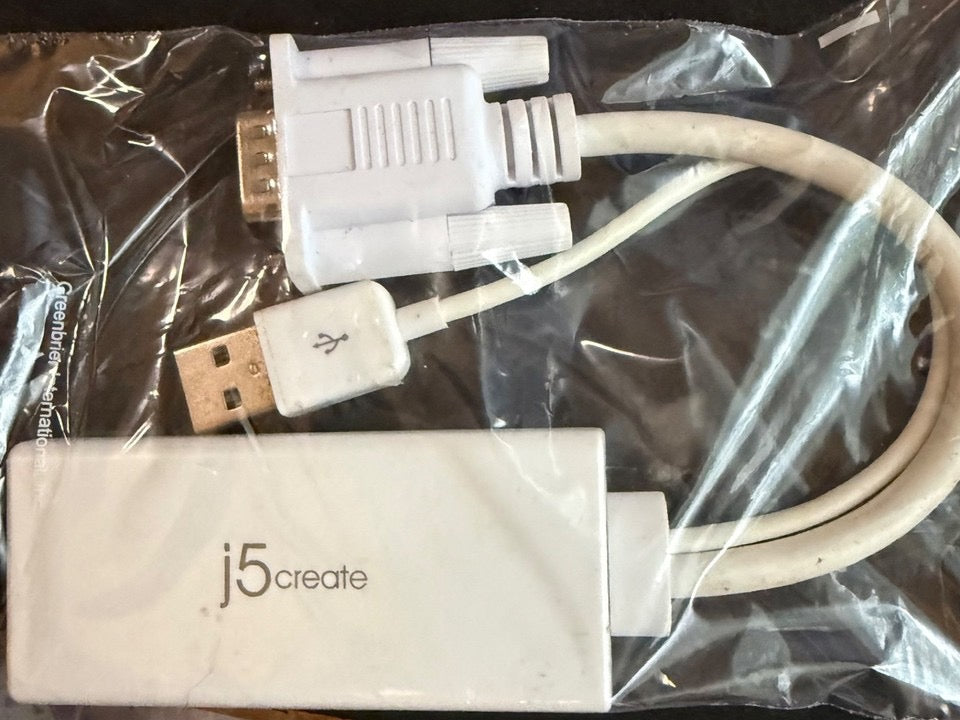 J5 VGA TO HDMI Adapter With usb a powered