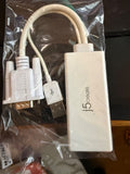 J5 VGA TO HDMI Adapter With usb a powered