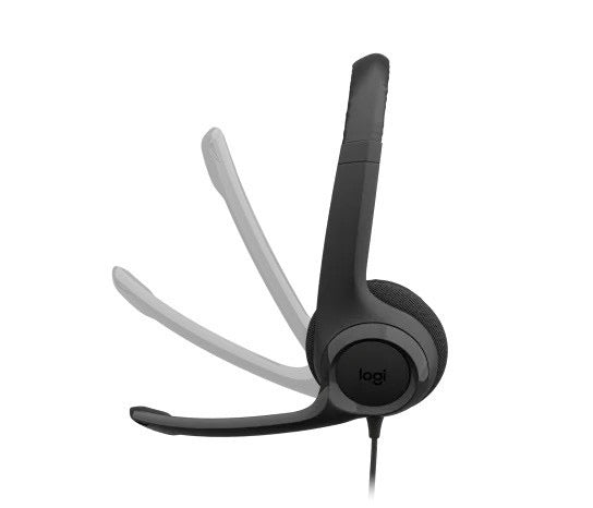 Logitech H390 Black Over the Ear USB Computer Headset. Seal missing on box. New