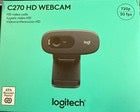 Logitech C270 HD Webcam 720p – Built-in Mic, USB Plug & Play