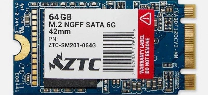 64 GB M.2 SATA SSD – Compact, for Laptops & Mini PCs