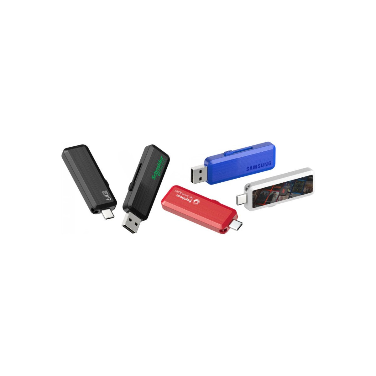 Custom Logo USB Flash Drive OTG-131 – 30 Pack