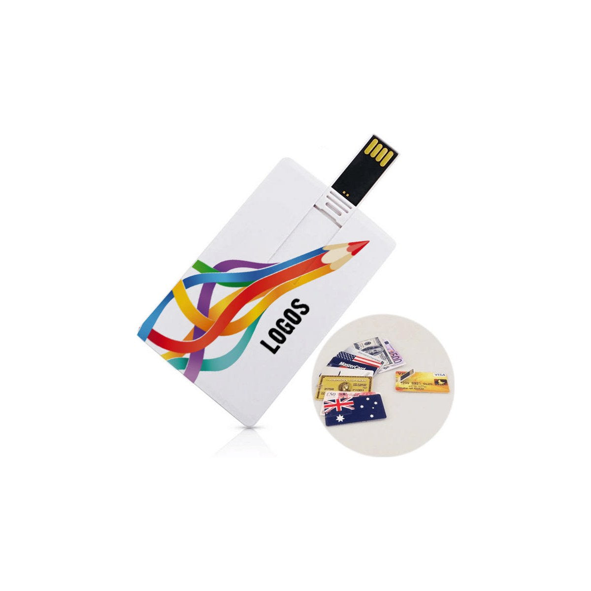 Custom Logo USB Flash Drive UK10 – 30 Pack